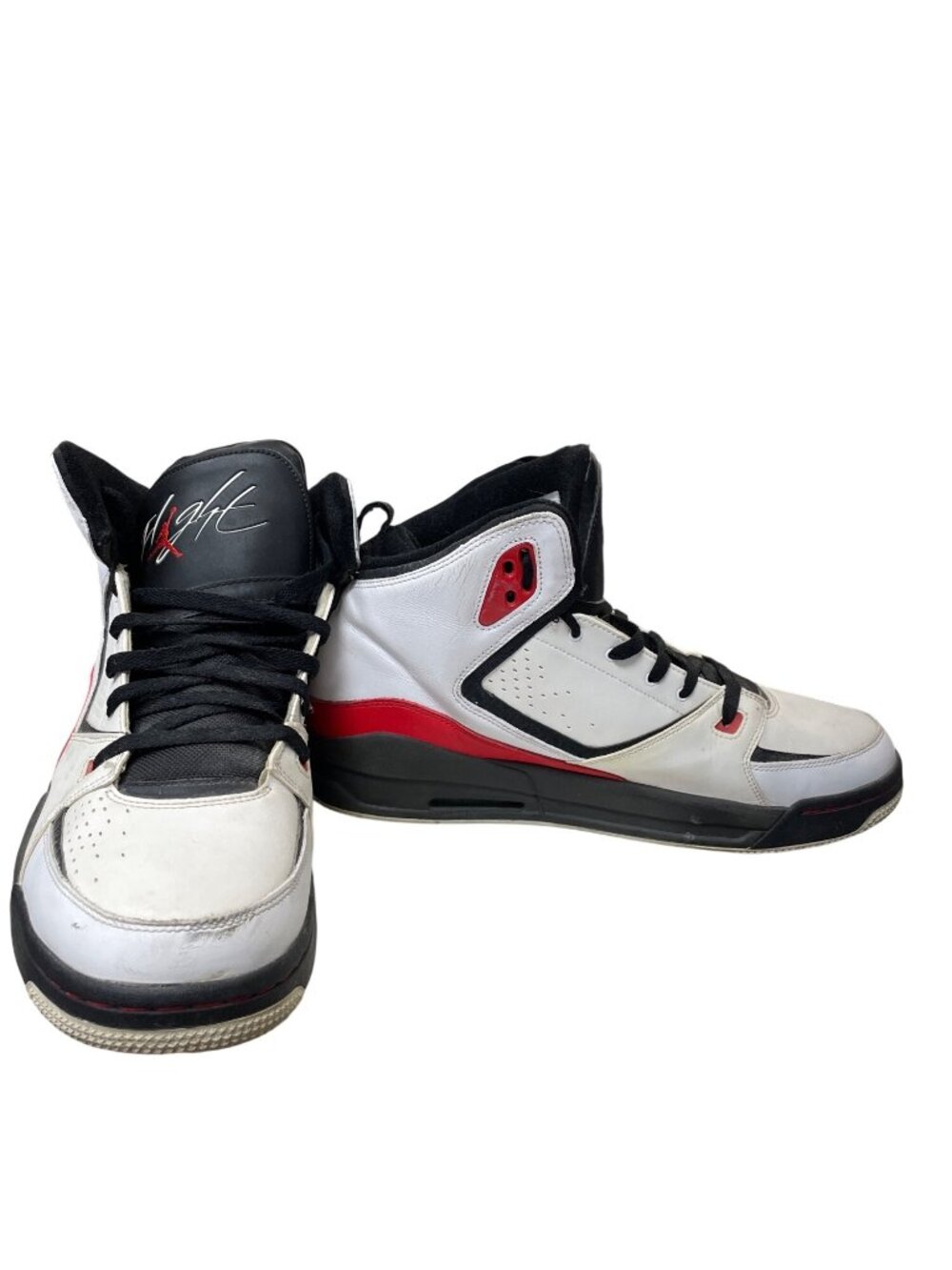 Air Jordan Fight mens SC 2 white black varsity high top sneakers sz 14 SKU 10916